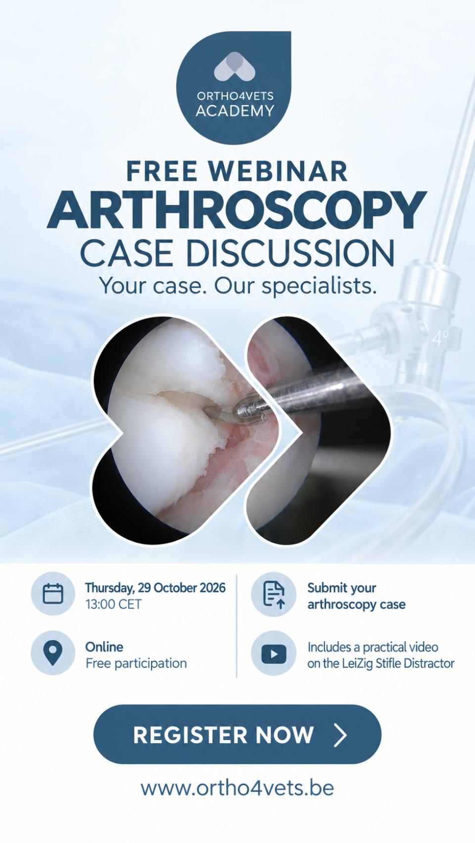 🔍 FREE WEBINAR | ARTHROSCOPY – CASE DISCUSSION